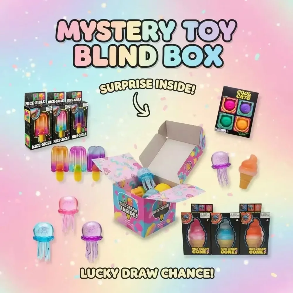 Party Games For Adults And Kids - Squishy Mystery Box, Set di Giocattoli