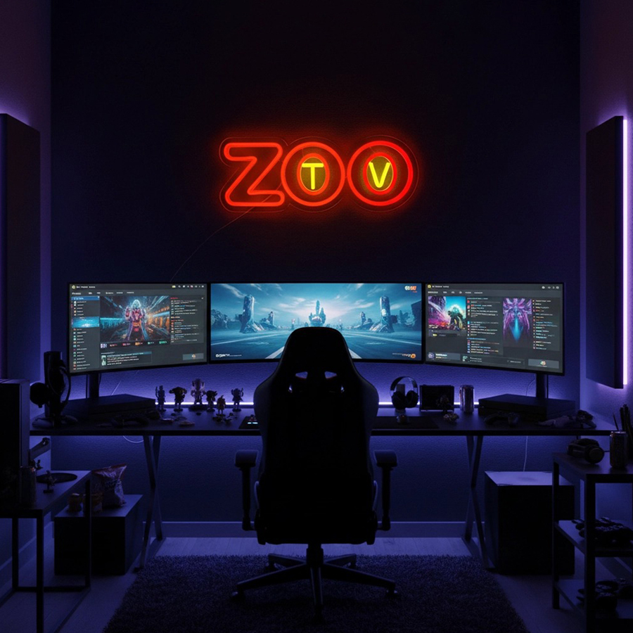 Insegna al neon Zoo Tv, decora - Zoo Party Games recensione e prezzo