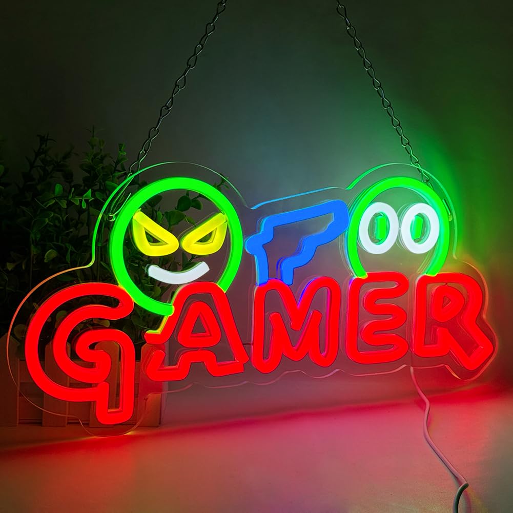 Insegna al Neon LED per Gamer, - Party Games For Christmas recensione e prezzo