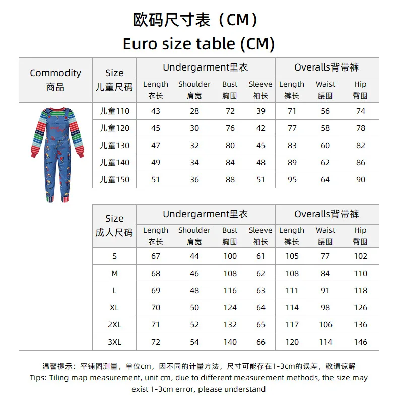 2025 Chucky Costume Cosplay Ca - Party Games For Adults And Kids recensione e prezzo